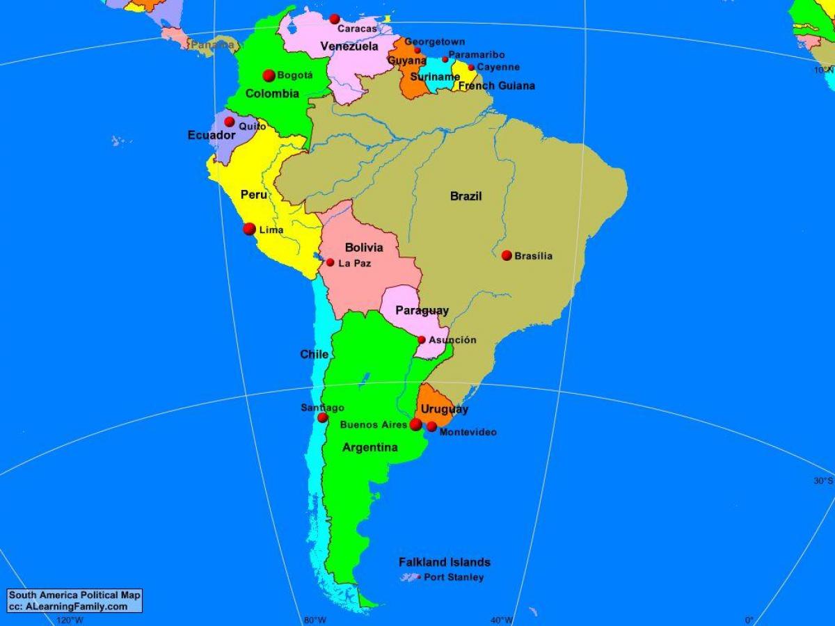 Mapa de Lima, américa do sul