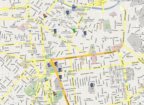 Lima, peru ônibus mapa de rotas